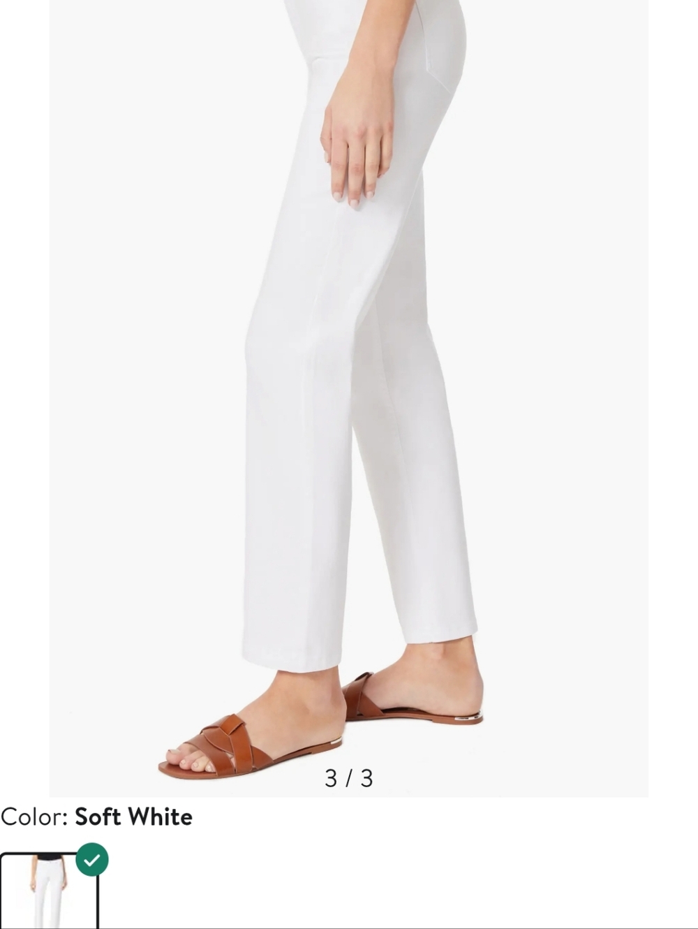 NWOT Jones New York Lexington  White Denim Jeans - Picture 3 of 12